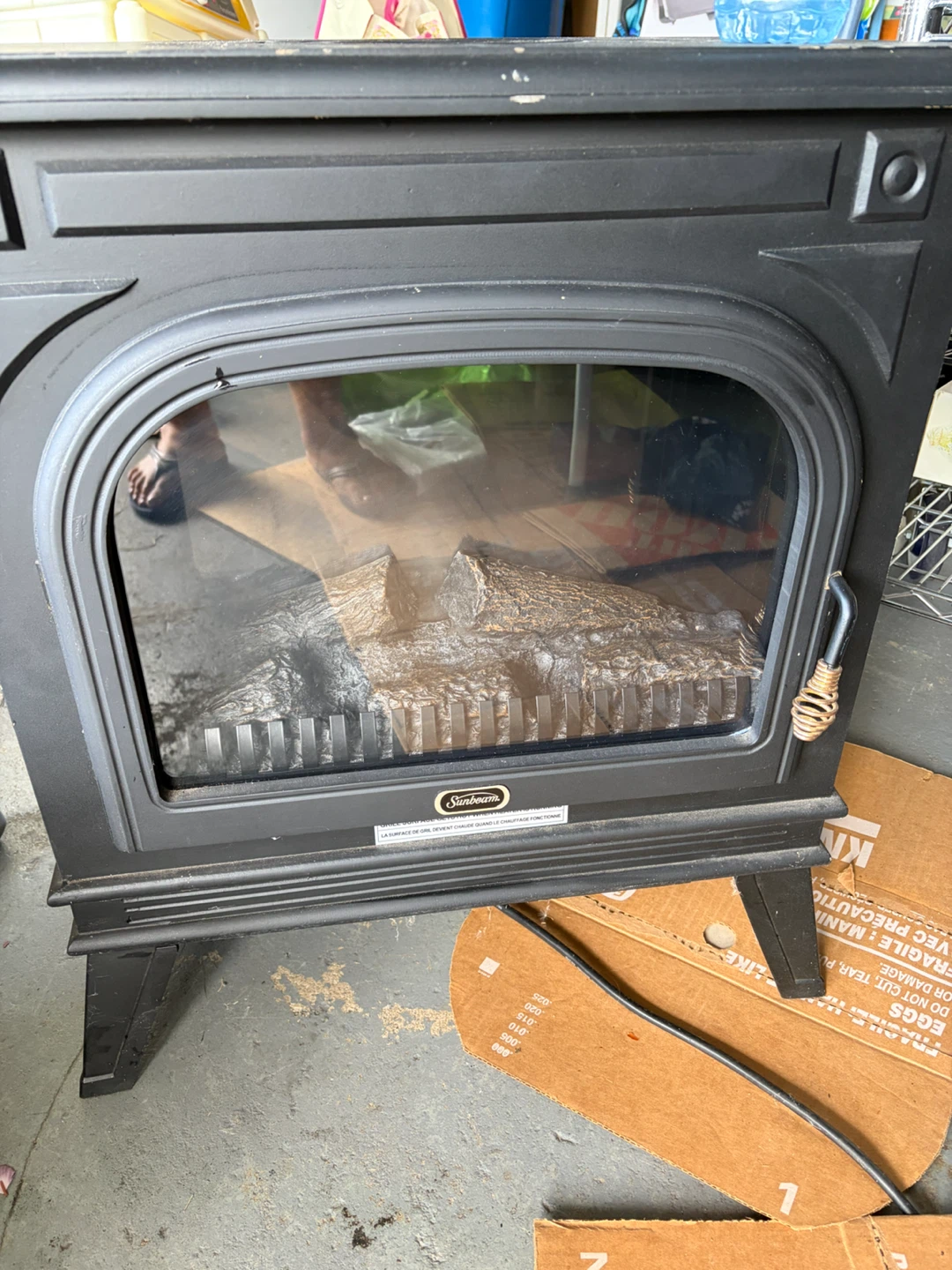 Sunbeam Electric Fireplace Heater