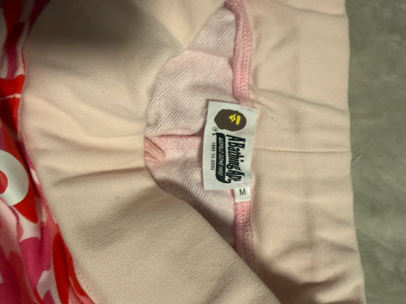 A Bathing Ape Pink Camo Shark Shorts - photo 3
