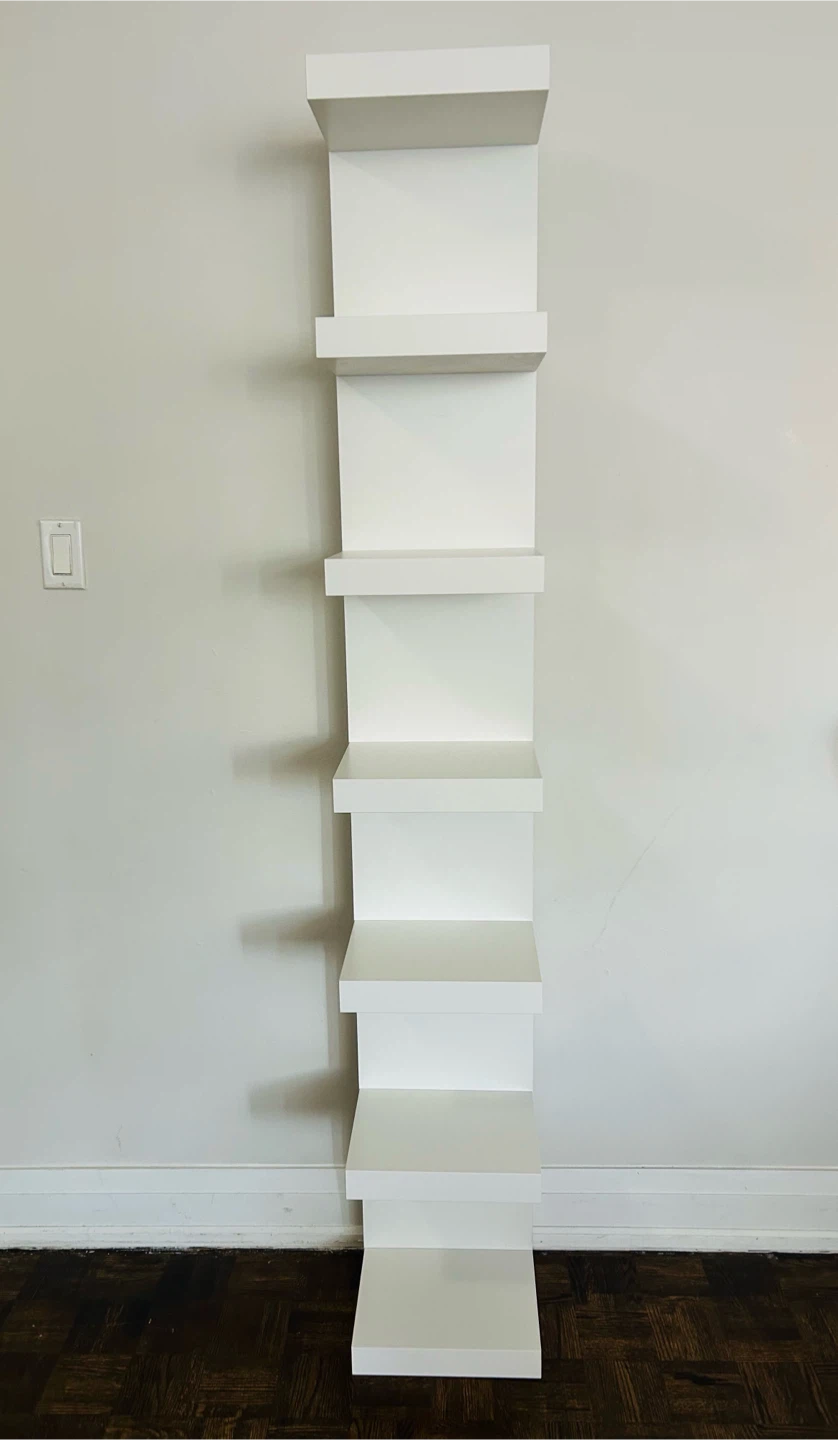 Lack Ikea White 7-Shelf Tall Wall Unit