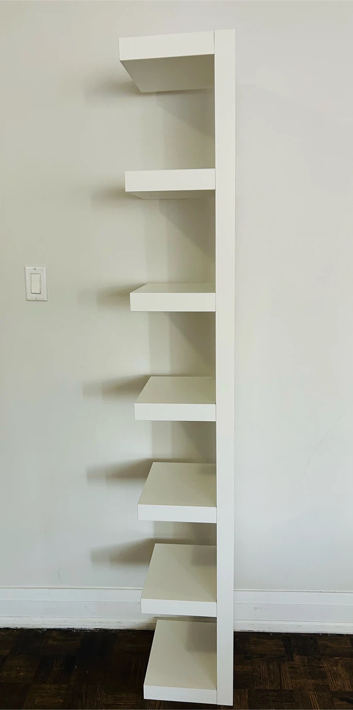 Lack Ikea White 7-Shelf Tall Wall Unit - photo 2