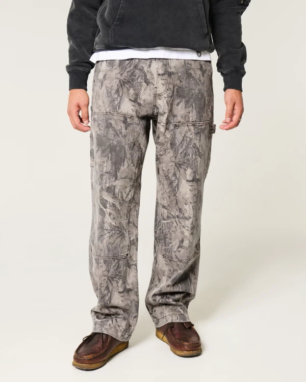 Hollister Abercrombie Camo Carpenter Cargo Pants 28x32