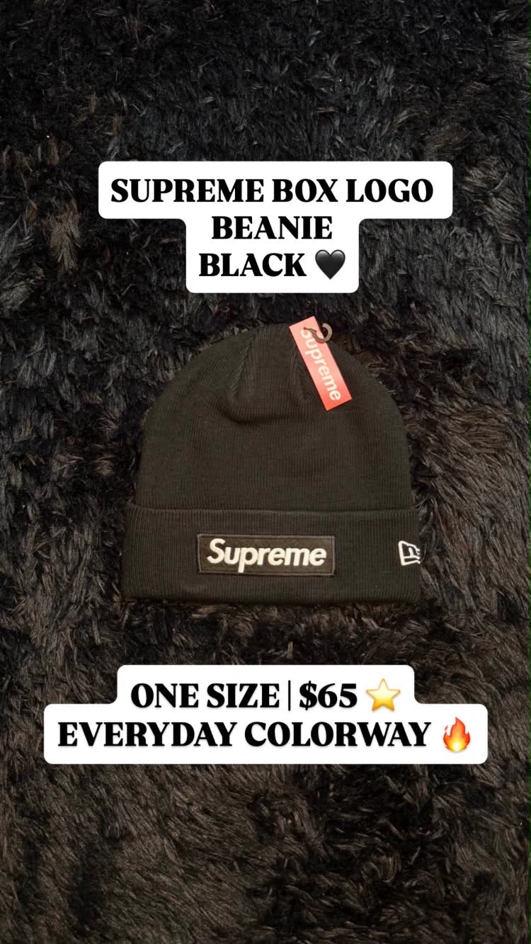 Supreme Box Logo Beanie Black