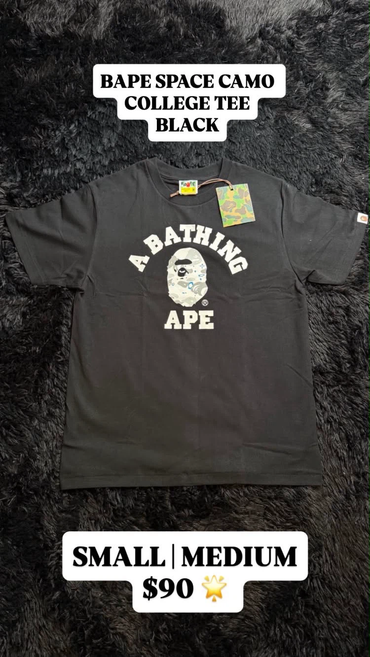 BAPE ABC Camo College Tee - Black/Blue - Small/Medium - photo 2