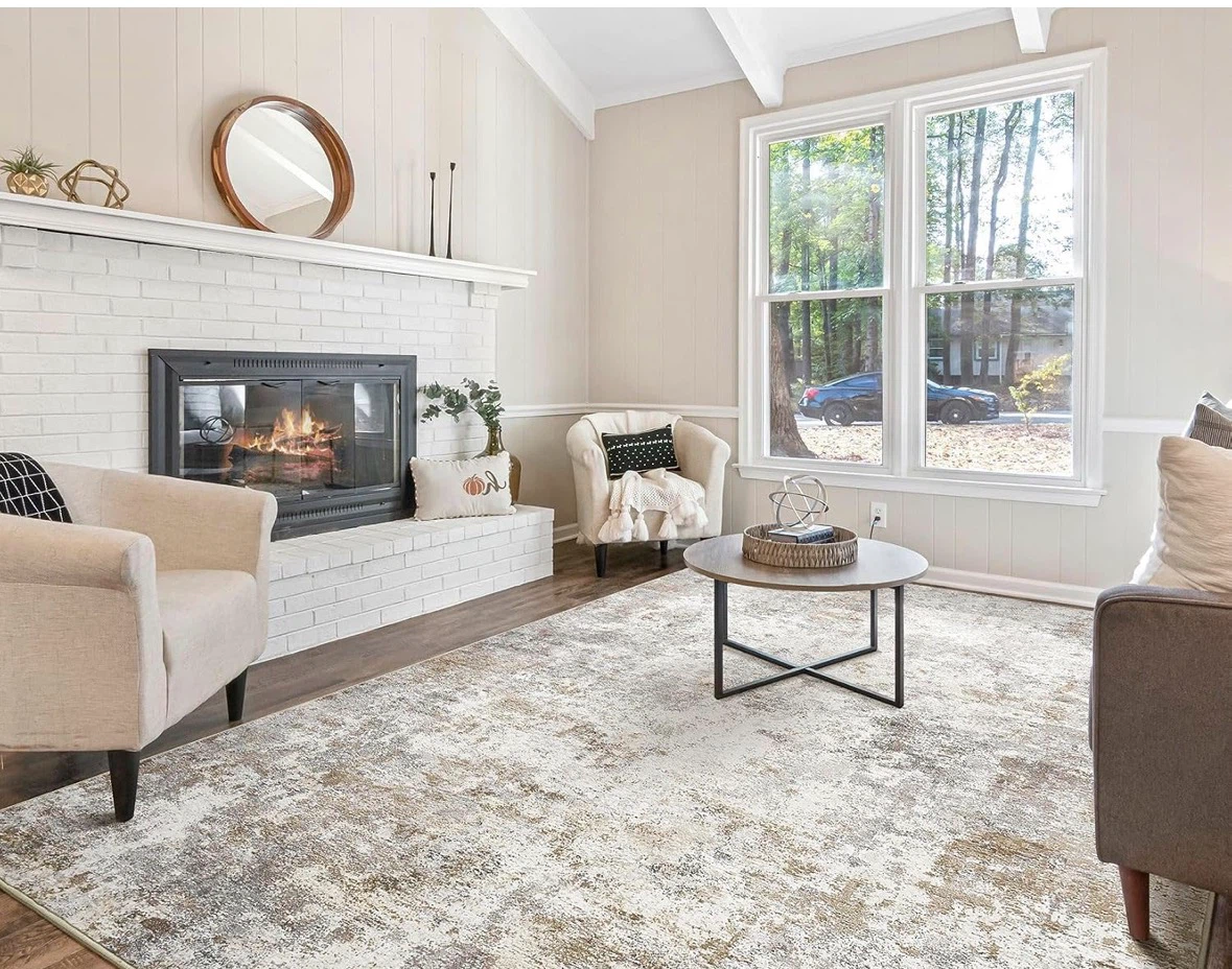 Brown Grey Area Rug - 8' x 11'ft - photo 2