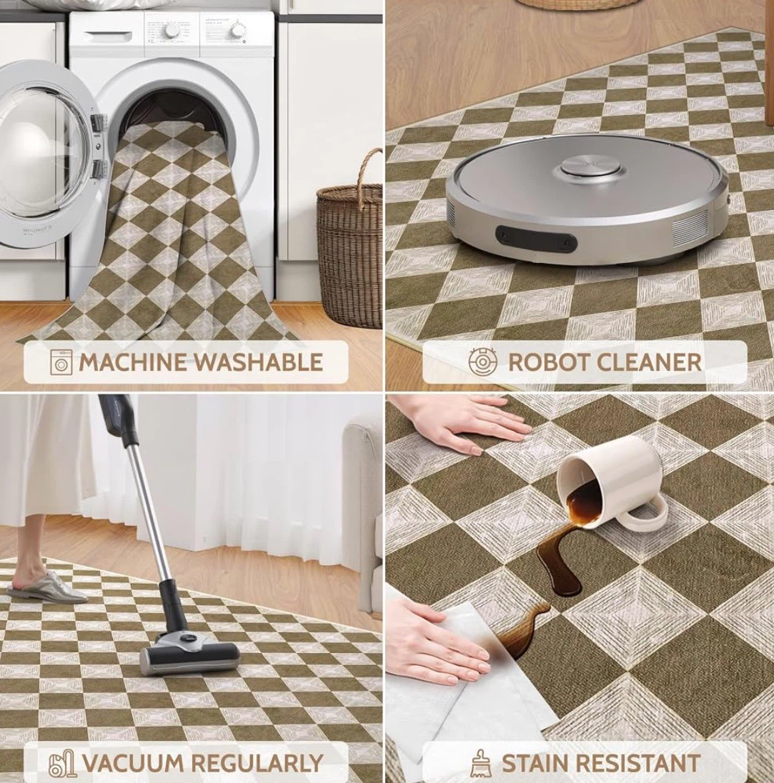 Checkerboard Area Rug 8x10 ft - photo 4