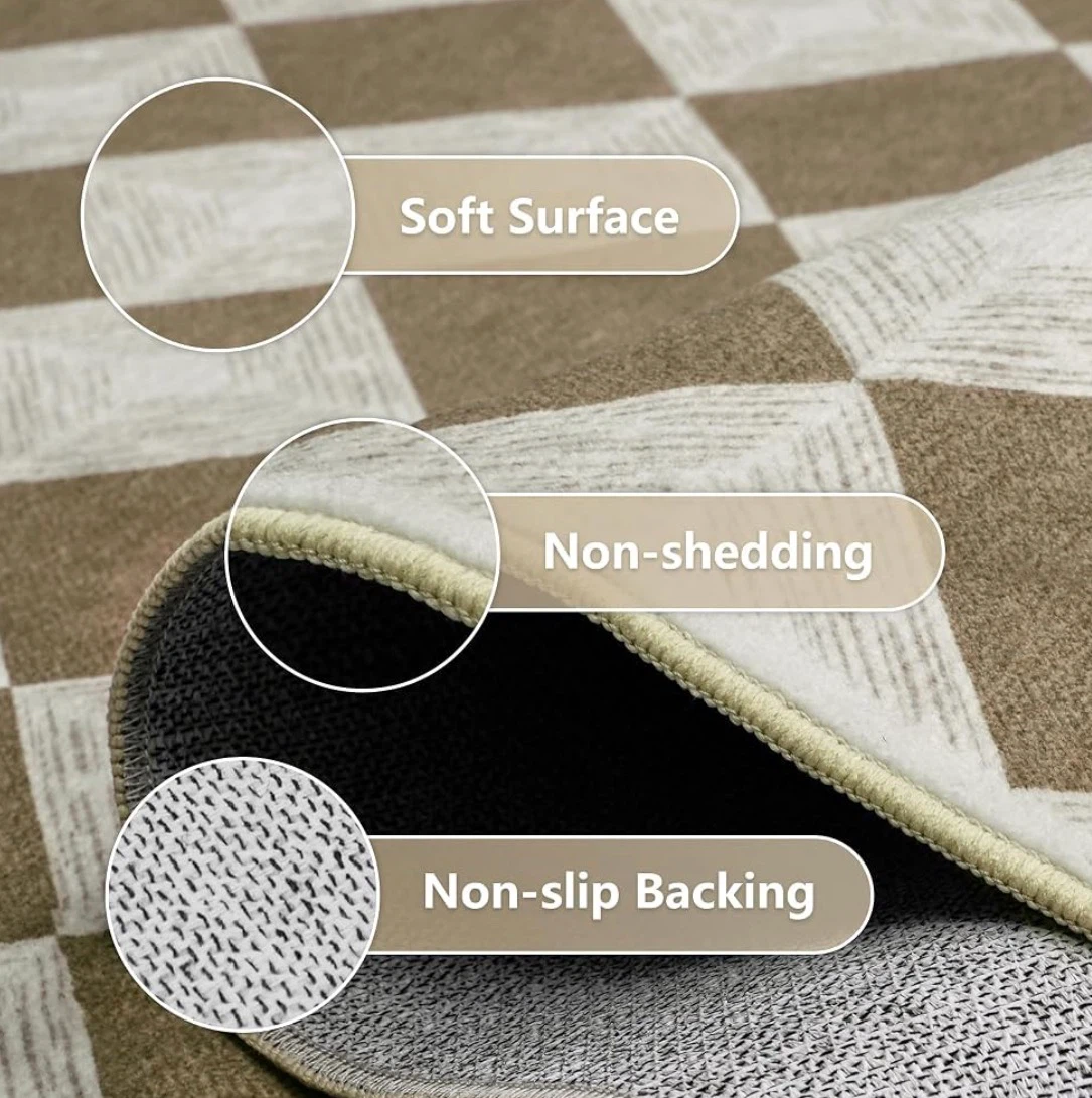 Checkerboard Area Rug 8x10 ft - photo 5