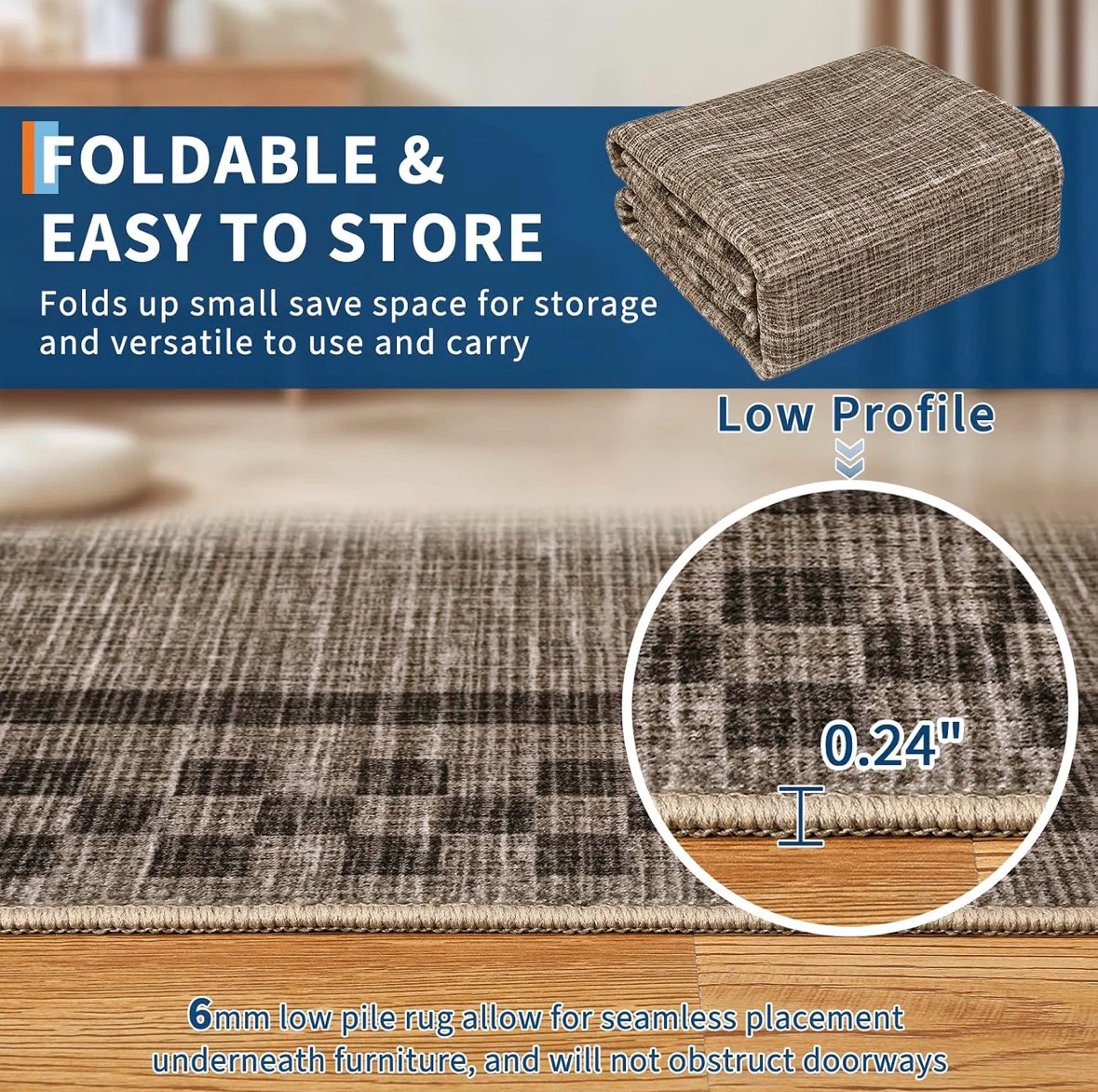 Machine Washable Area Rug 8x10 ft - photo 4