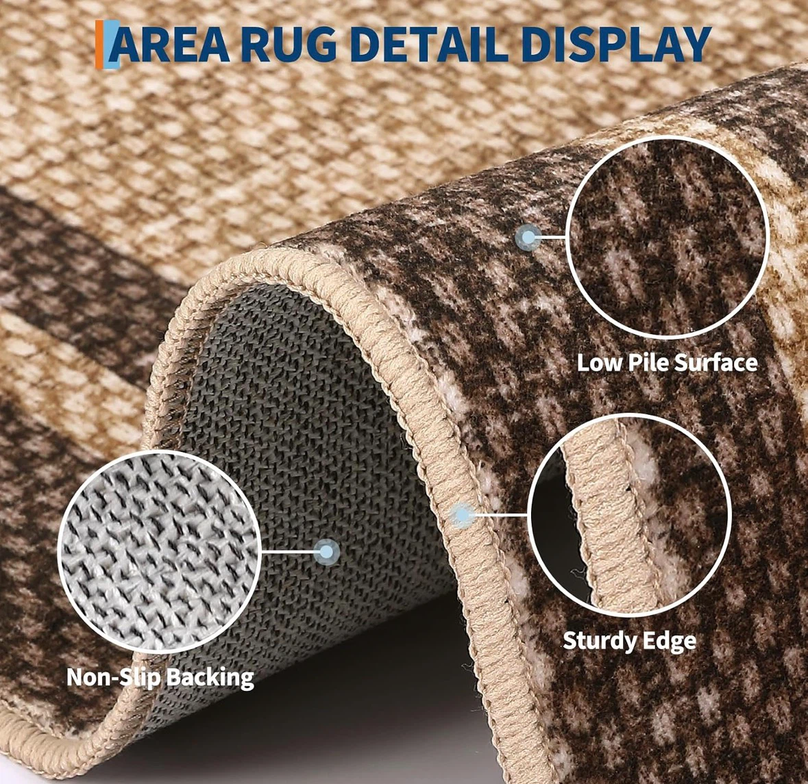 Area Rug with Non-Slip Backing 9x12 ft - photo 5