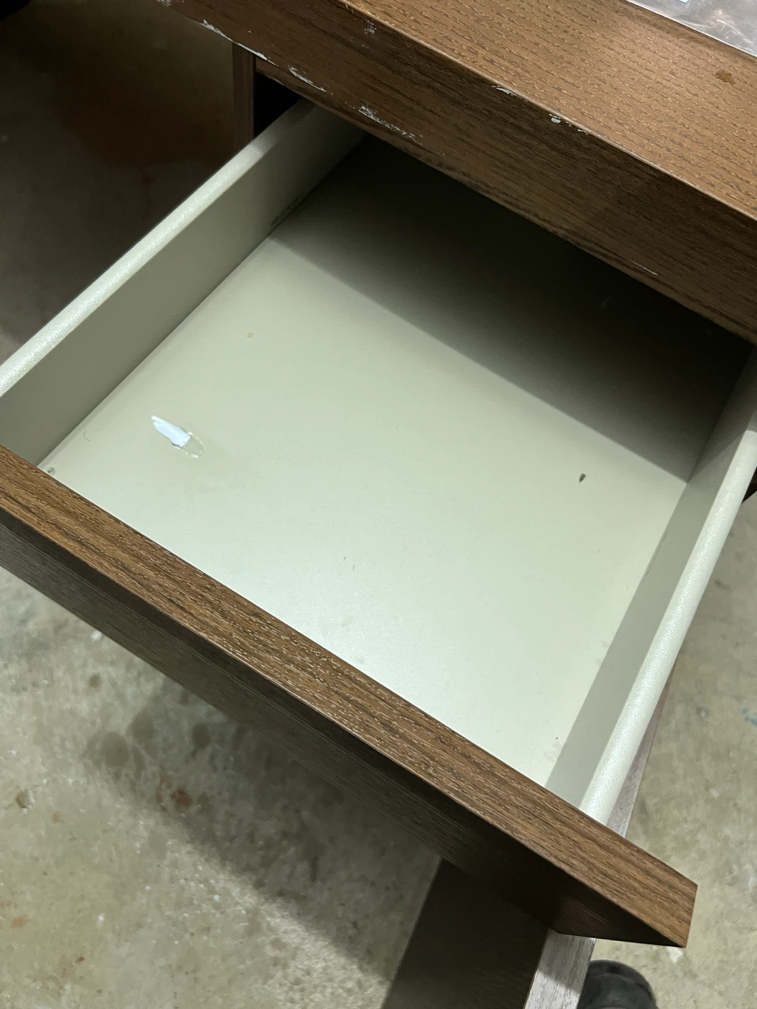 Dark Wood Desk with Drawers - photo 5