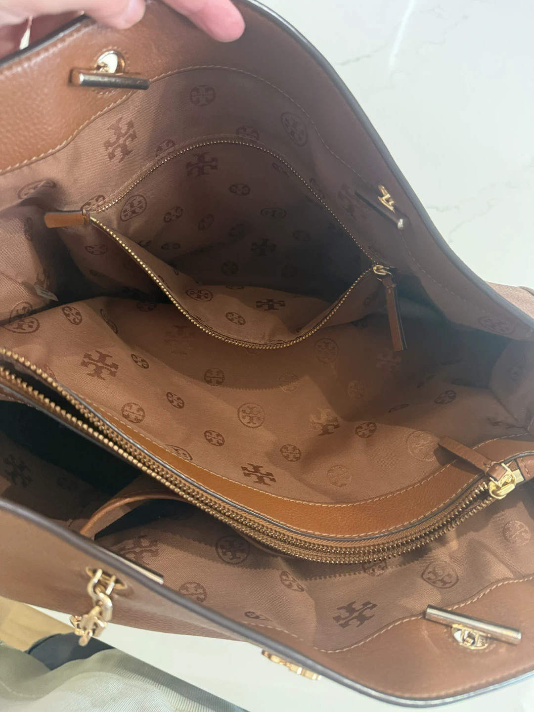 Tory Burch Brown Leather Tote Bag - photo 2