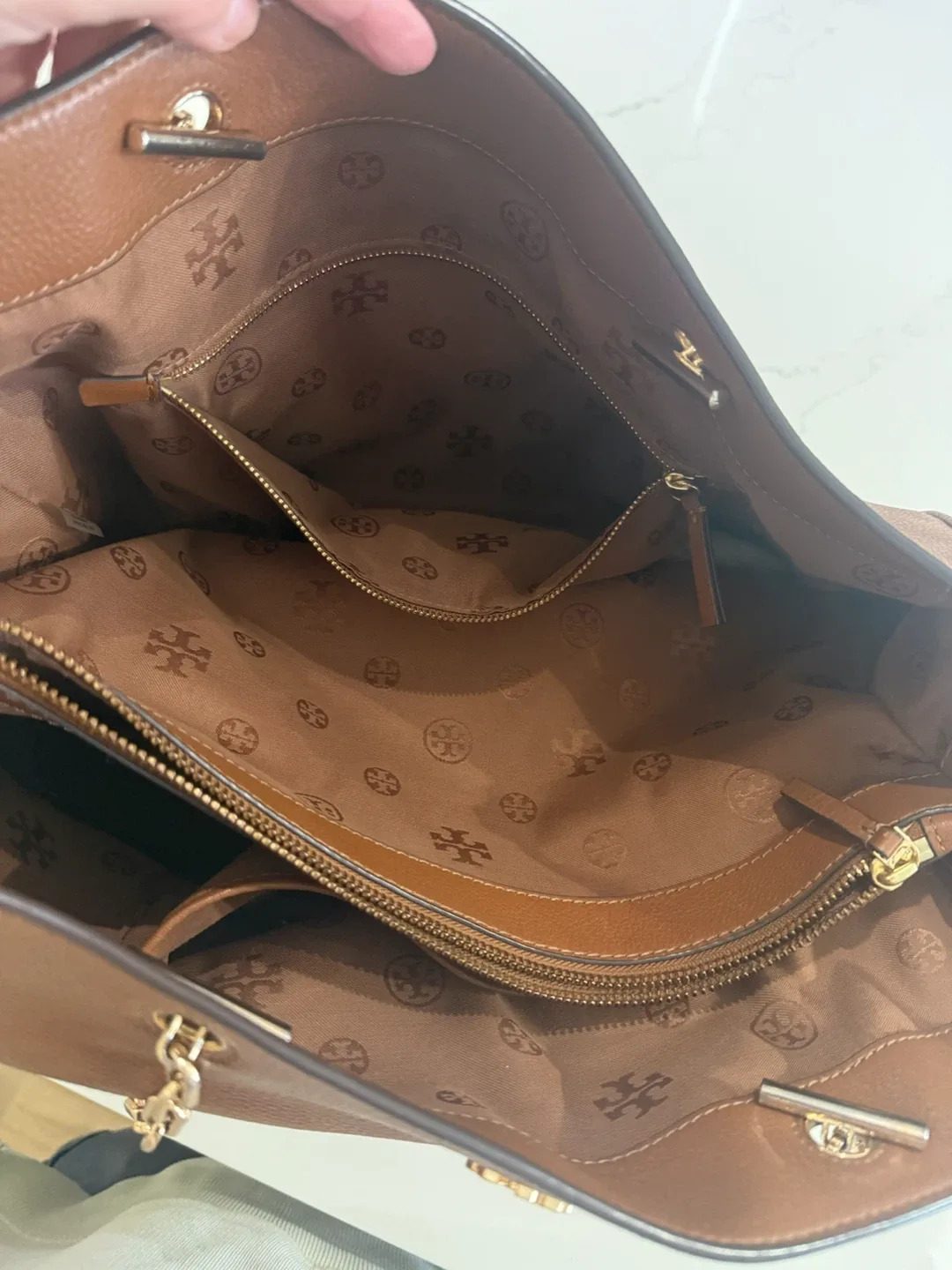 Tory Burch Brown Leather Tote Bag - photo 2