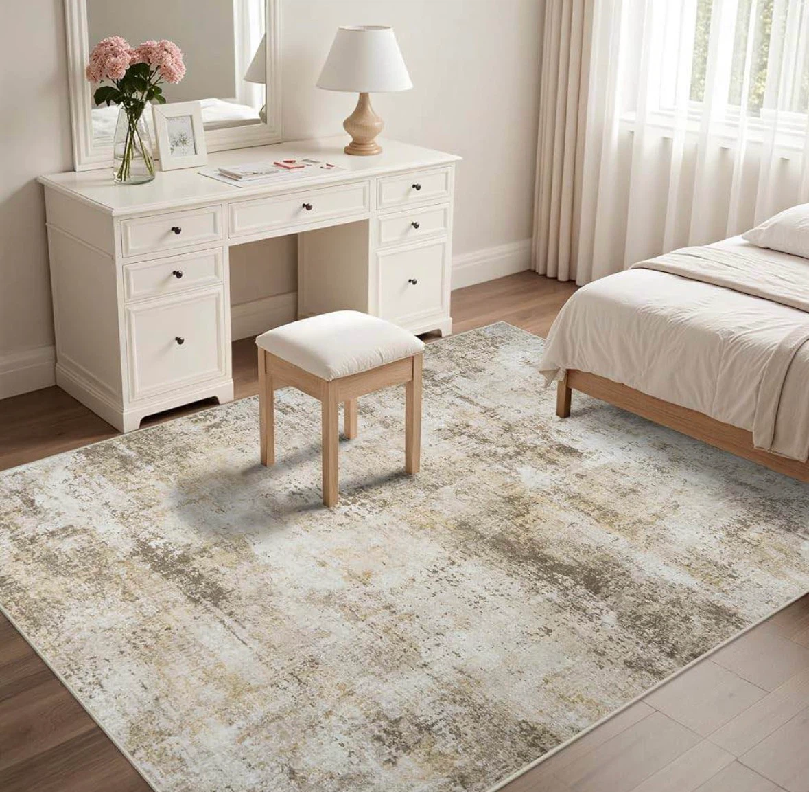 Distressed Abstract Area Rug 10x14 ft - photo 5