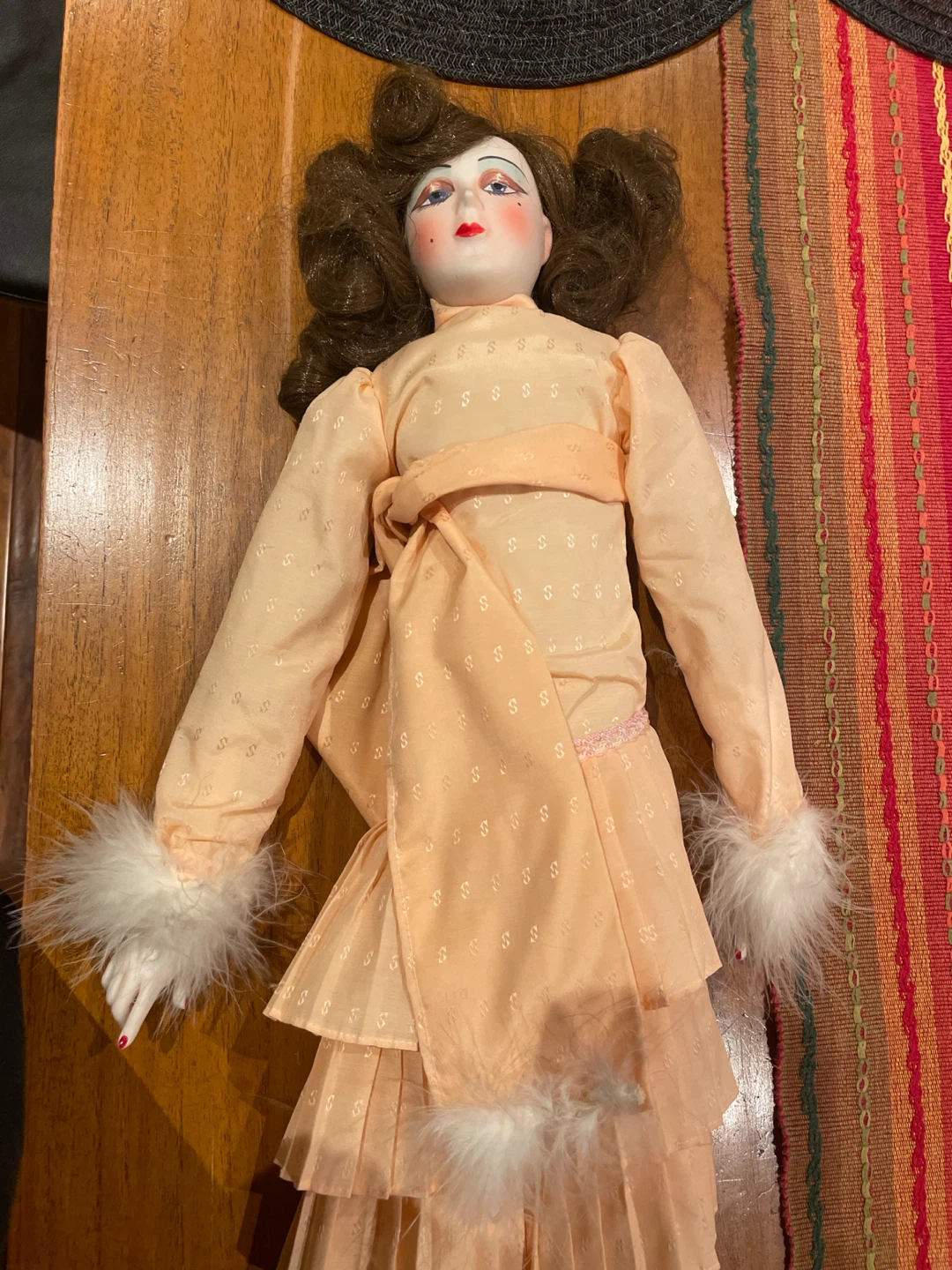 Antique ceramic  doll - photo 2