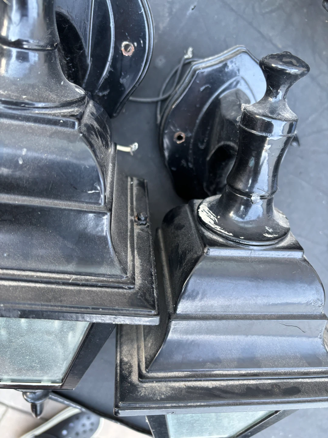 Black Outdoor Wall Sconces (Set of 2) - photo 2