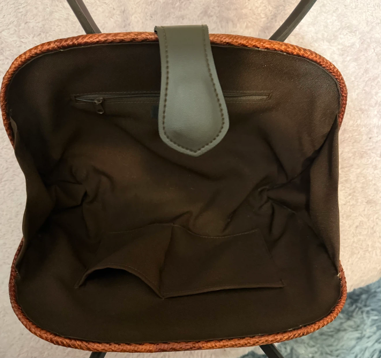 One of a kind Handbag with Leather Handles - photo 2