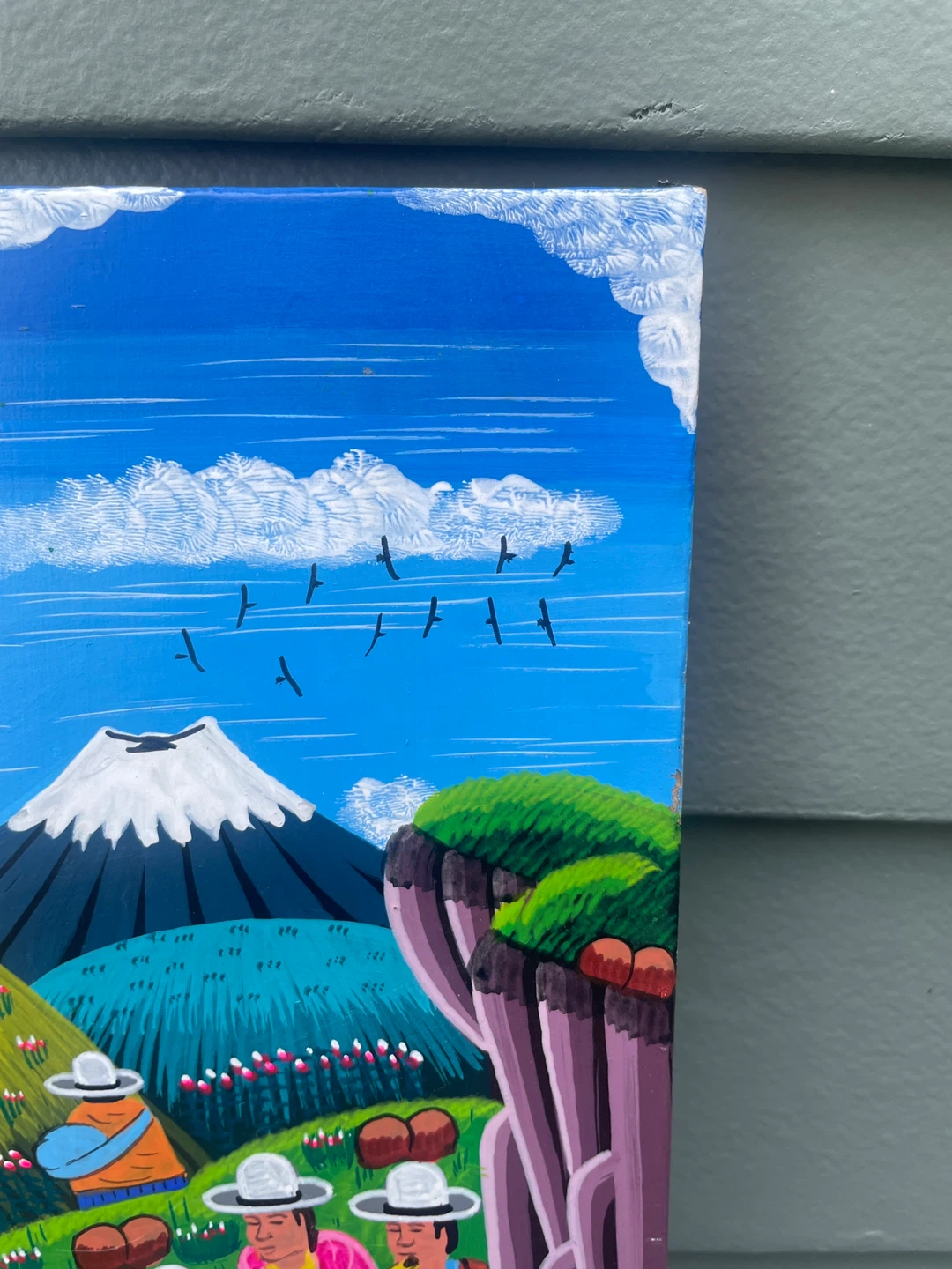 Segundo Pastuña Ecuador Tigua Folk Art Painting - photo 5