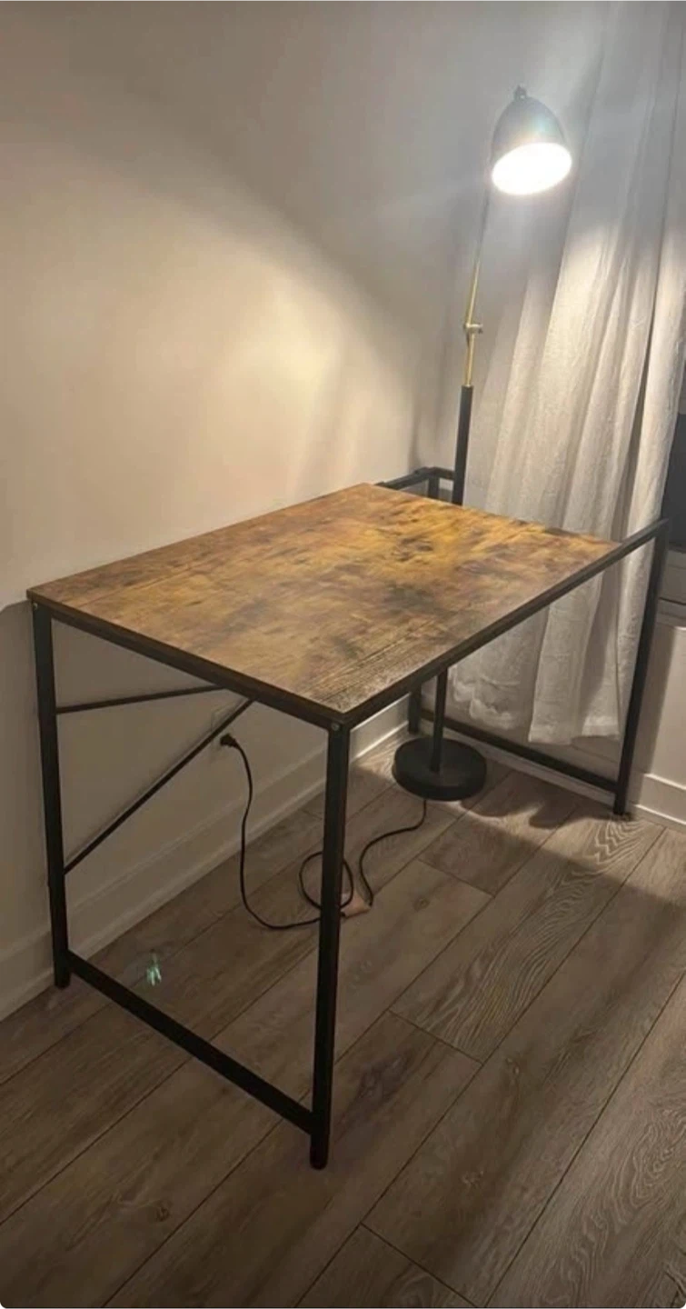 Rustic Wood Top Desk