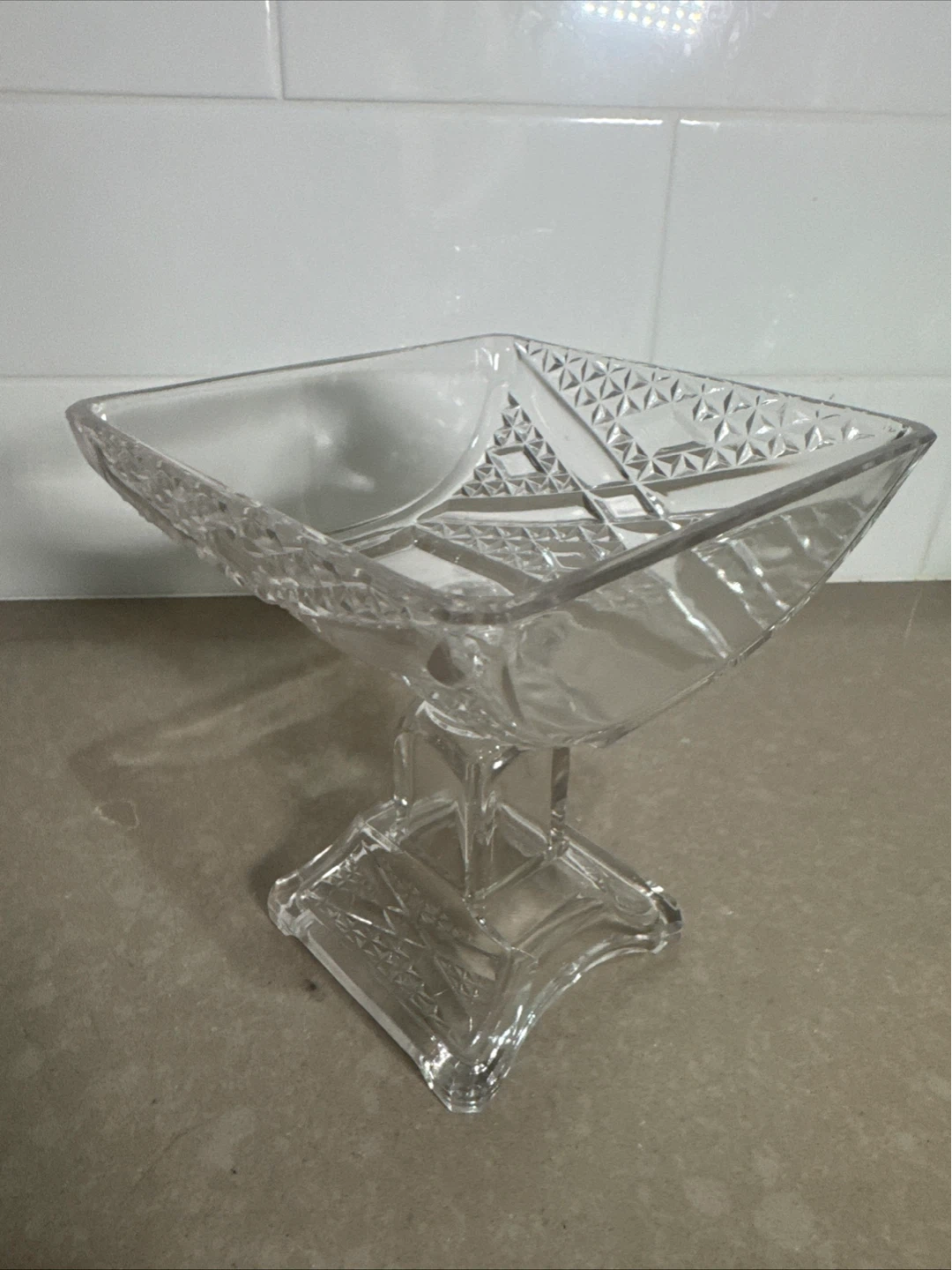 Glass Pedestal Candy Dish