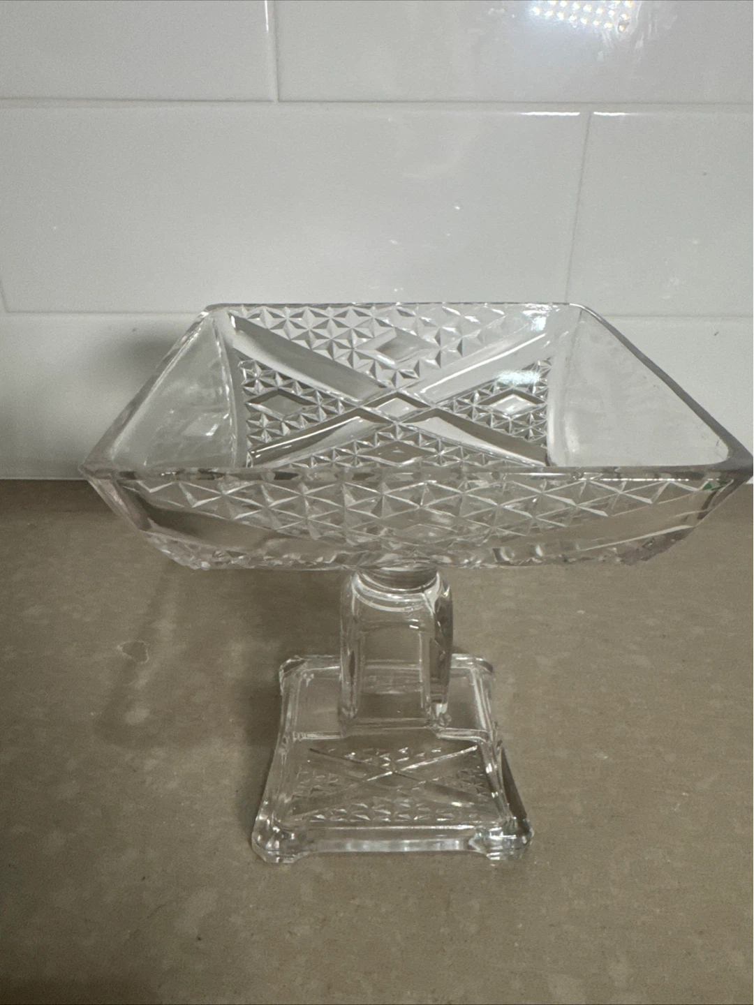 Glass Pedestal Candy Dish - photo 3