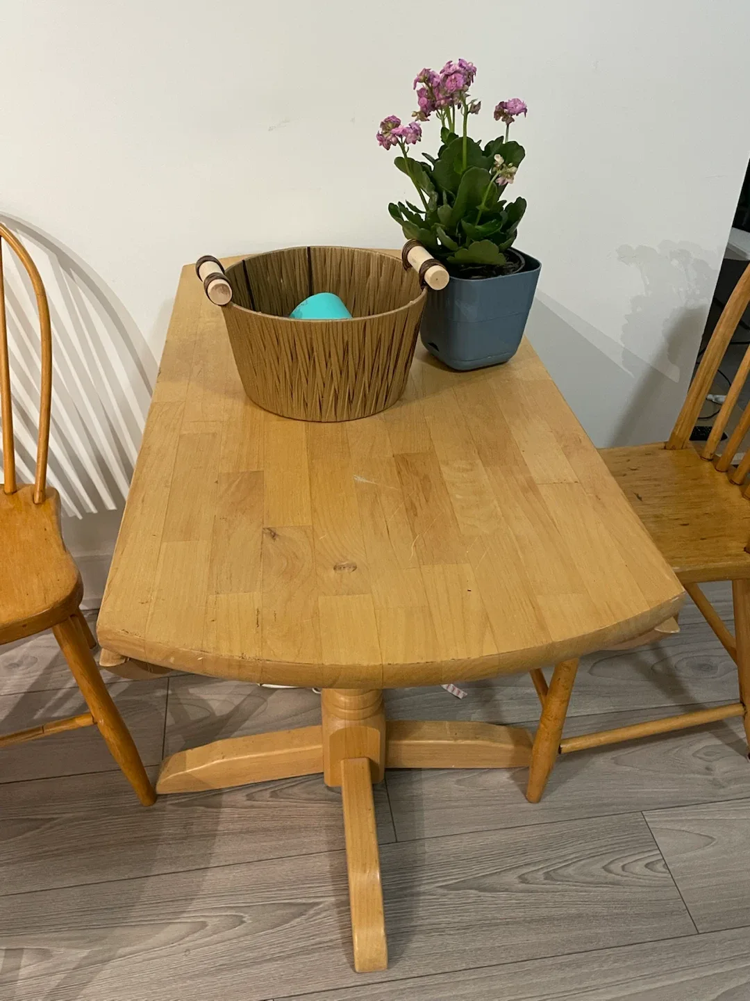 Wooden Table & Chairs - photo 2