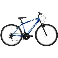 Blue Huffy Mountain Bike