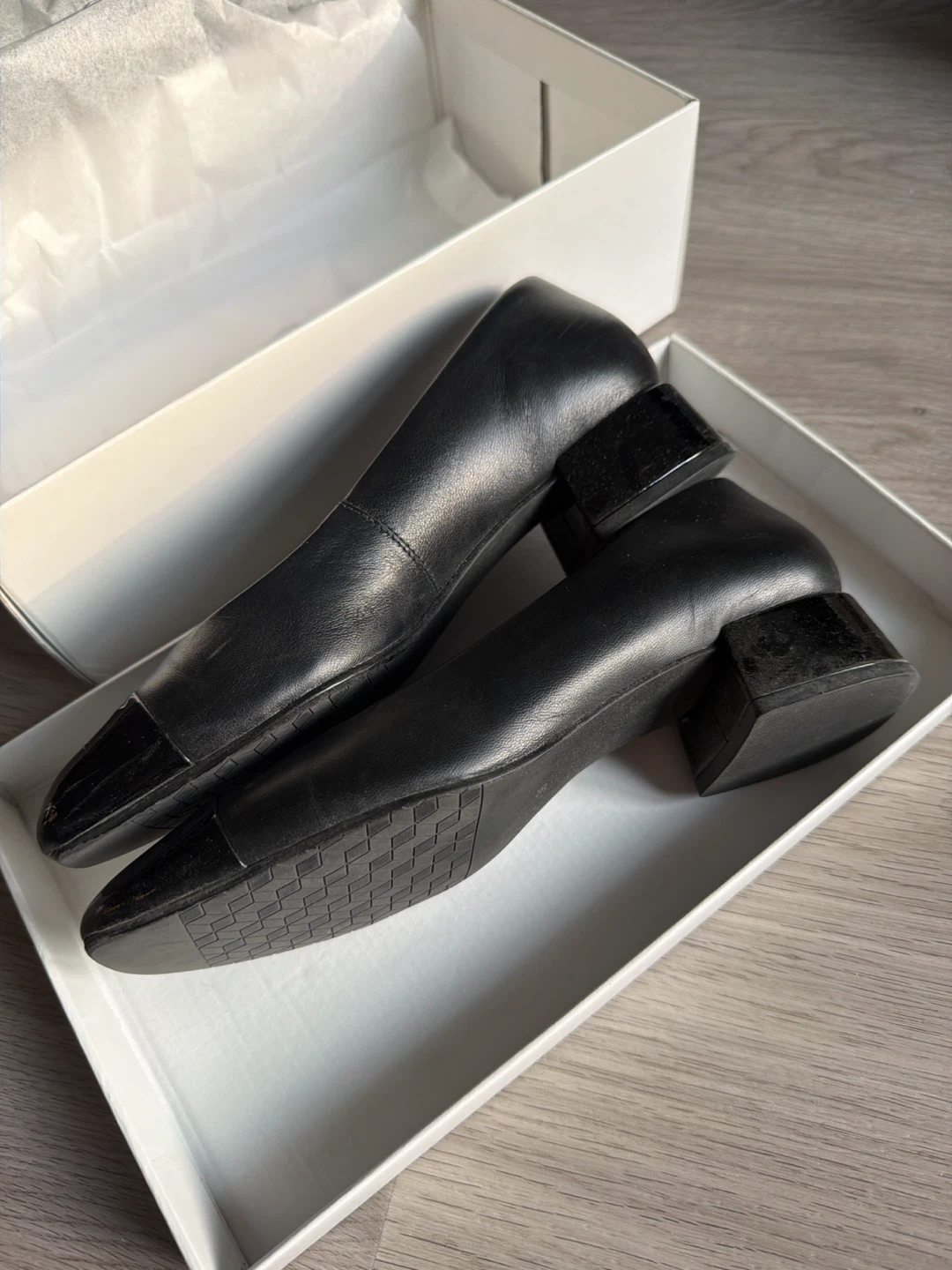 Browns black leather block heel pumps size 36 - photo 2