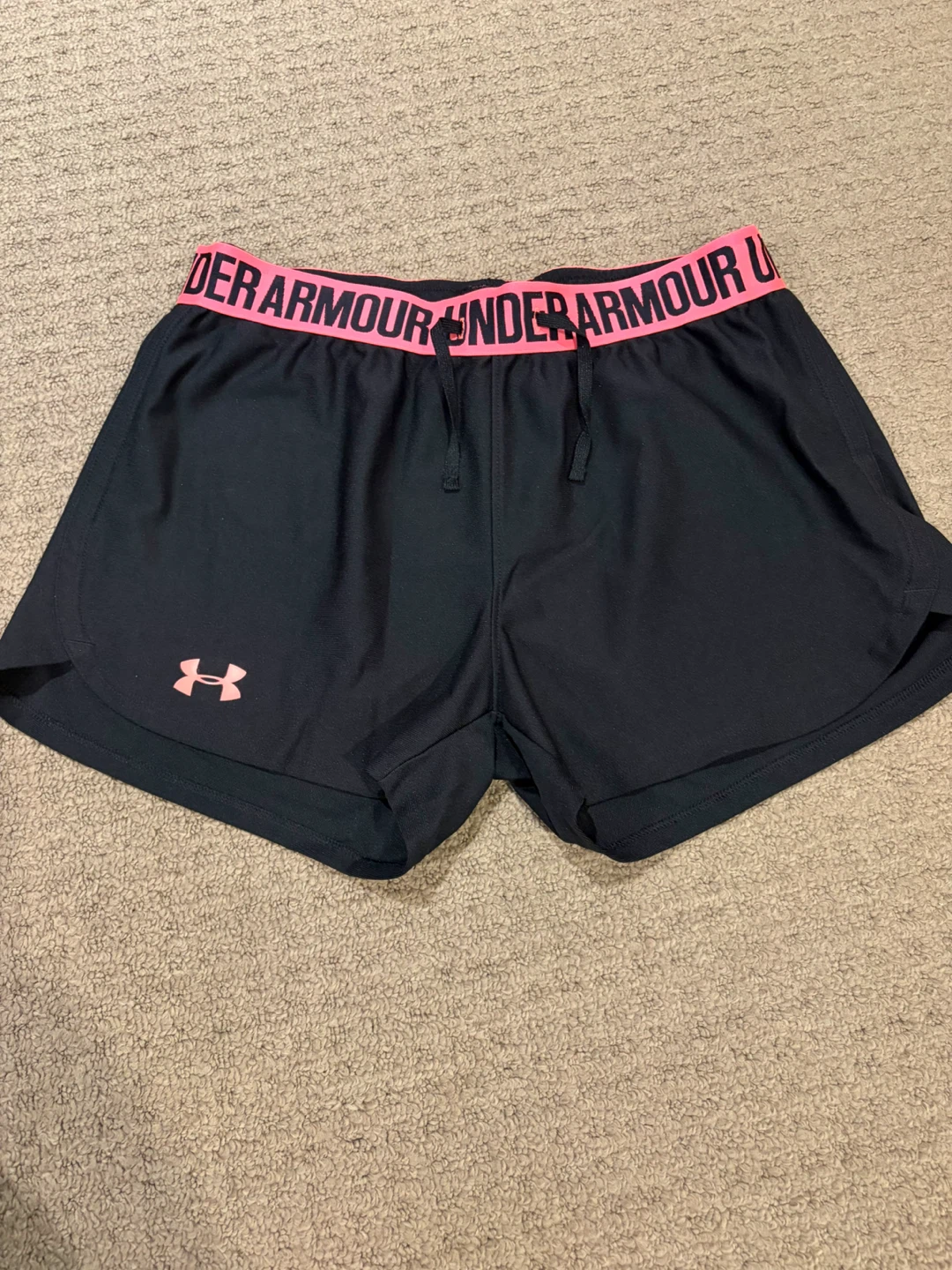Under Armour Black Pink Running Shorts