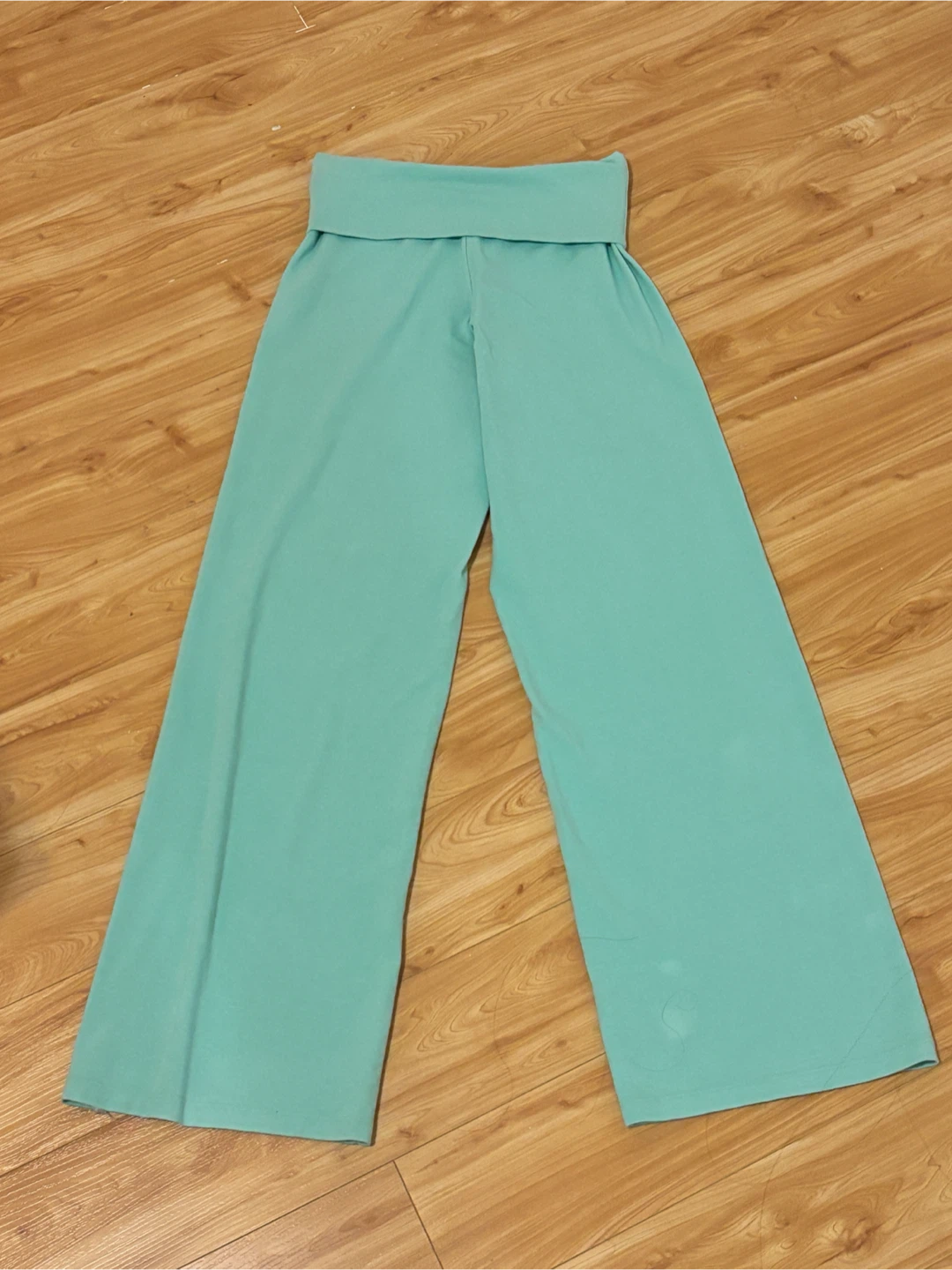Teal Priscilla pants from Brandy Melville - photo 3