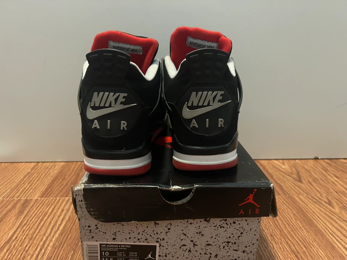 Air Jordan 4 Retro 'Bred' Size 10 - photo 2