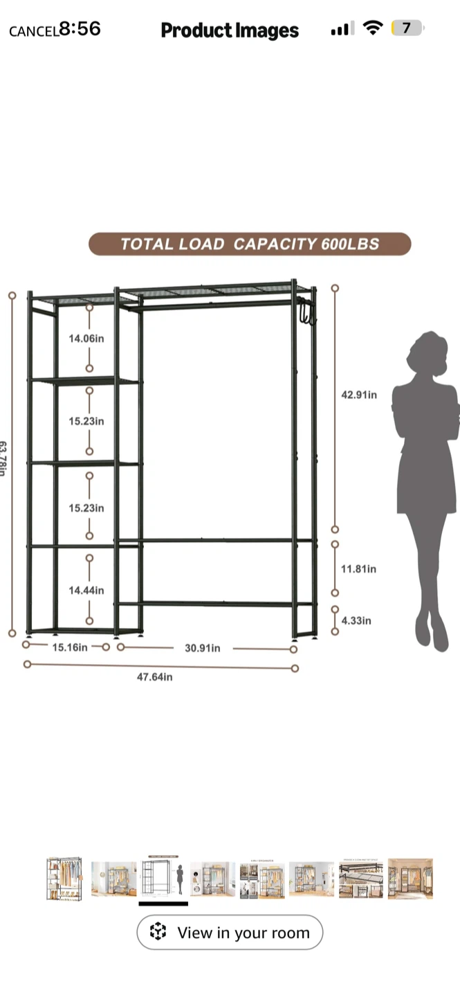 BNIB NEPROCK Free Standing Closet Organizer - photo 3