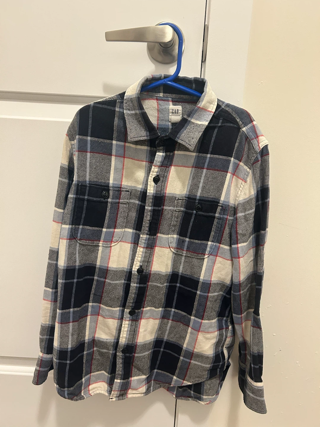 GAP Kids Plaid Flannel Shirt - Size LG (10)