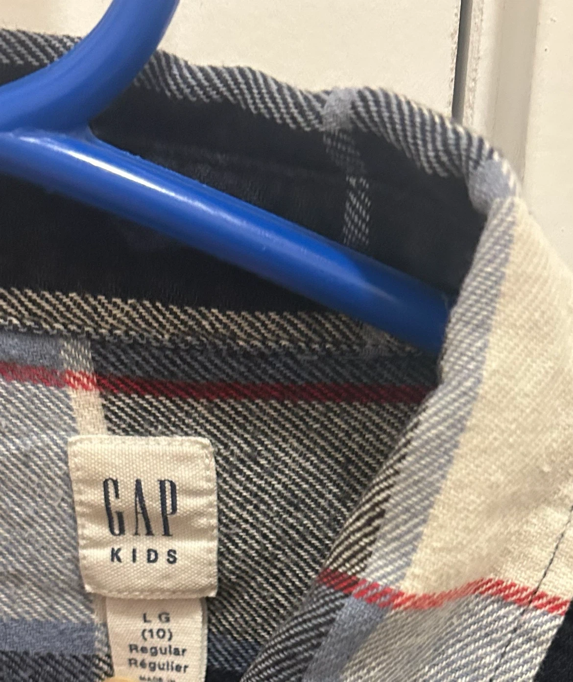GAP Kids Plaid Flannel Shirt - Size LG (10) - photo 2