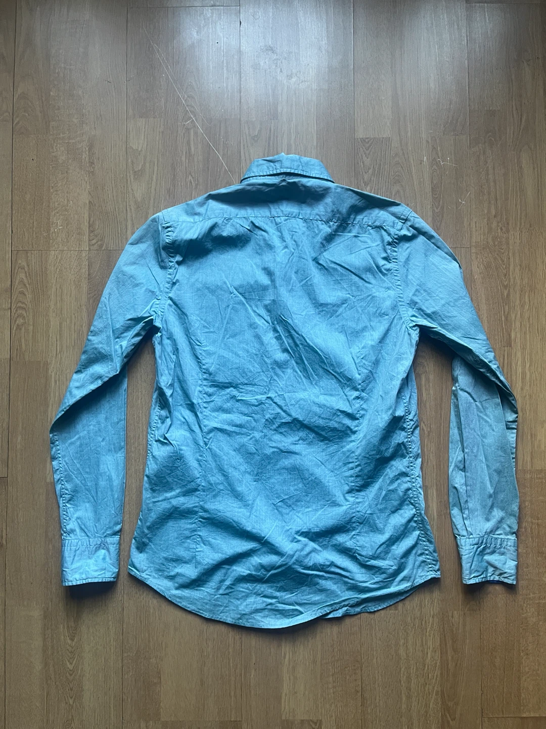 Massimo Dutti Men's Blue Button-Down Shirt - photo 2