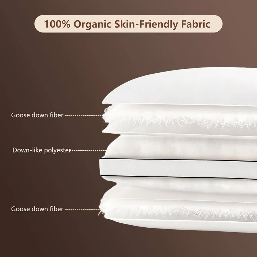 🔥 Brand NEW – Feather Down Pillows King Size, Set of 2 - photo 4