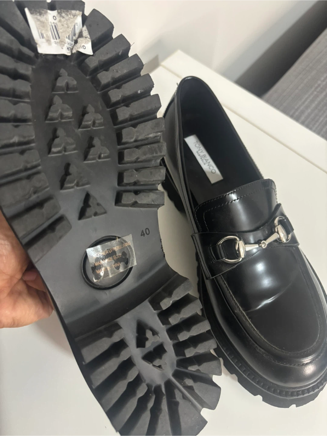 Tony Bianco Black Loafers Size 40 - photo 3