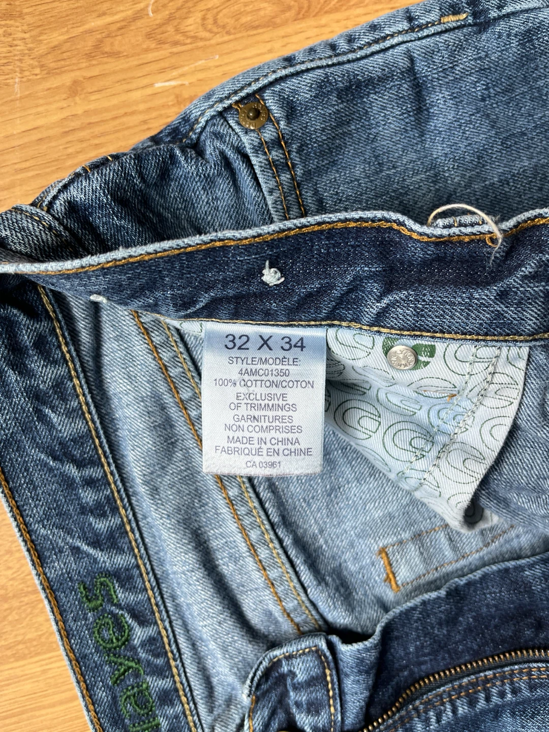 Vintage Denver Hayes Blue Denim Jeans - photo 3