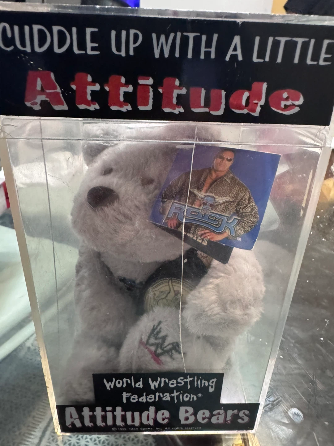 WWF Attitude Bears Championship Series Teddy Bear