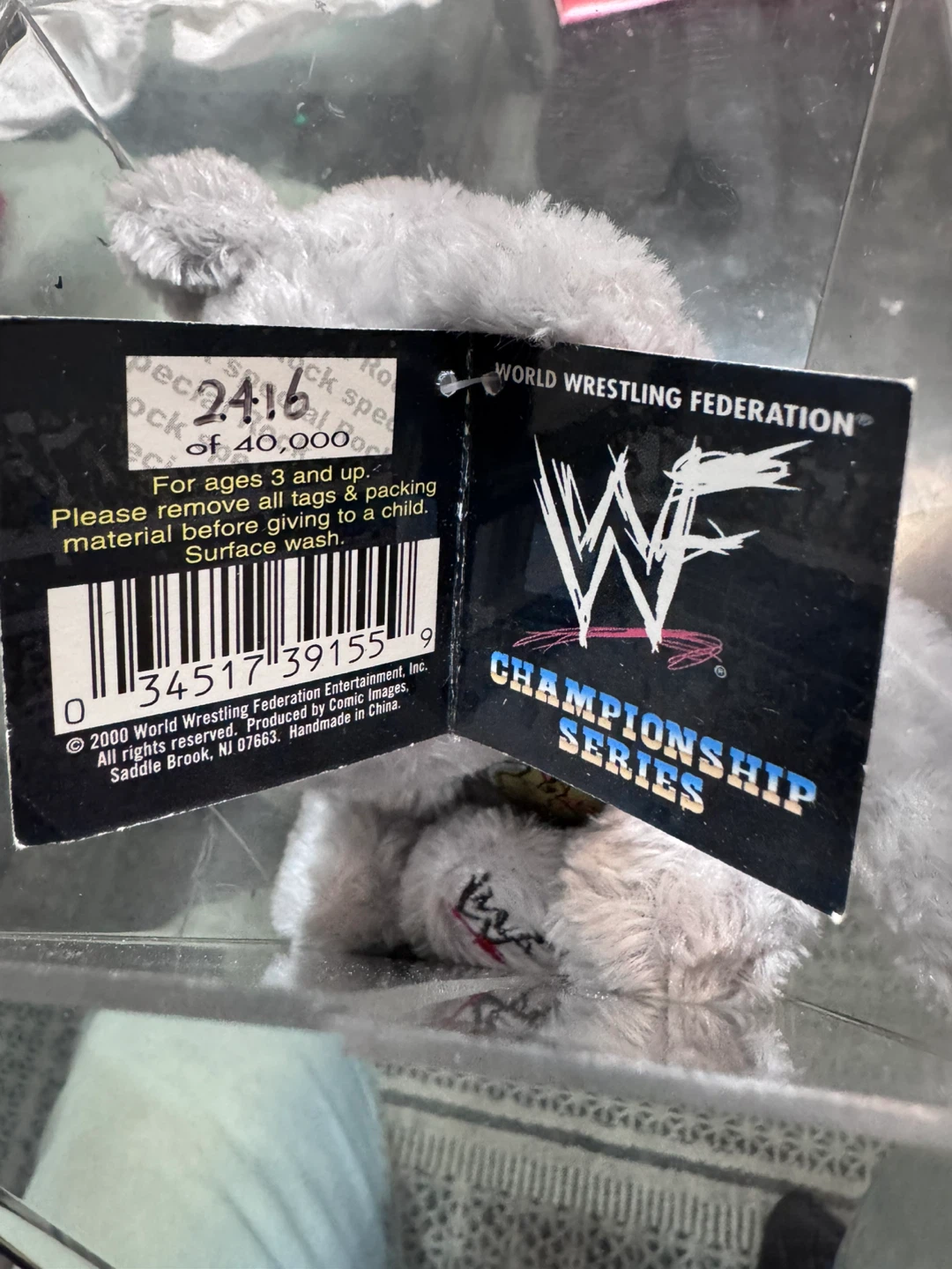 WWF Attitude Bears Championship Series Teddy Bear - photo 3
