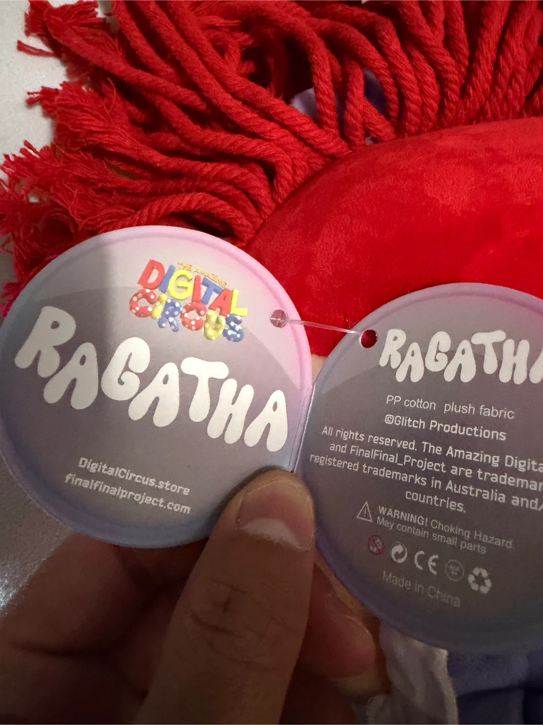 The Amazing Digital Circus Ragatha Plush Glitch 13 Inch’s - photo 4