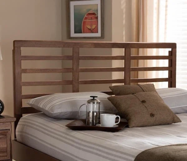 New Full Size Mid Century Modern Wood Headboard - photo 4