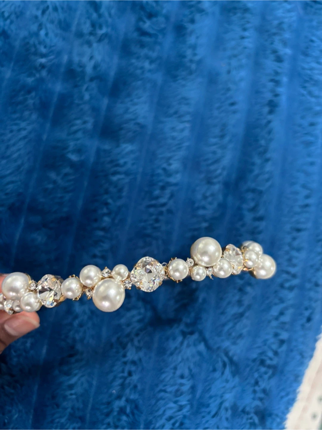 Pearl and Rhinestone Headband - photo 2