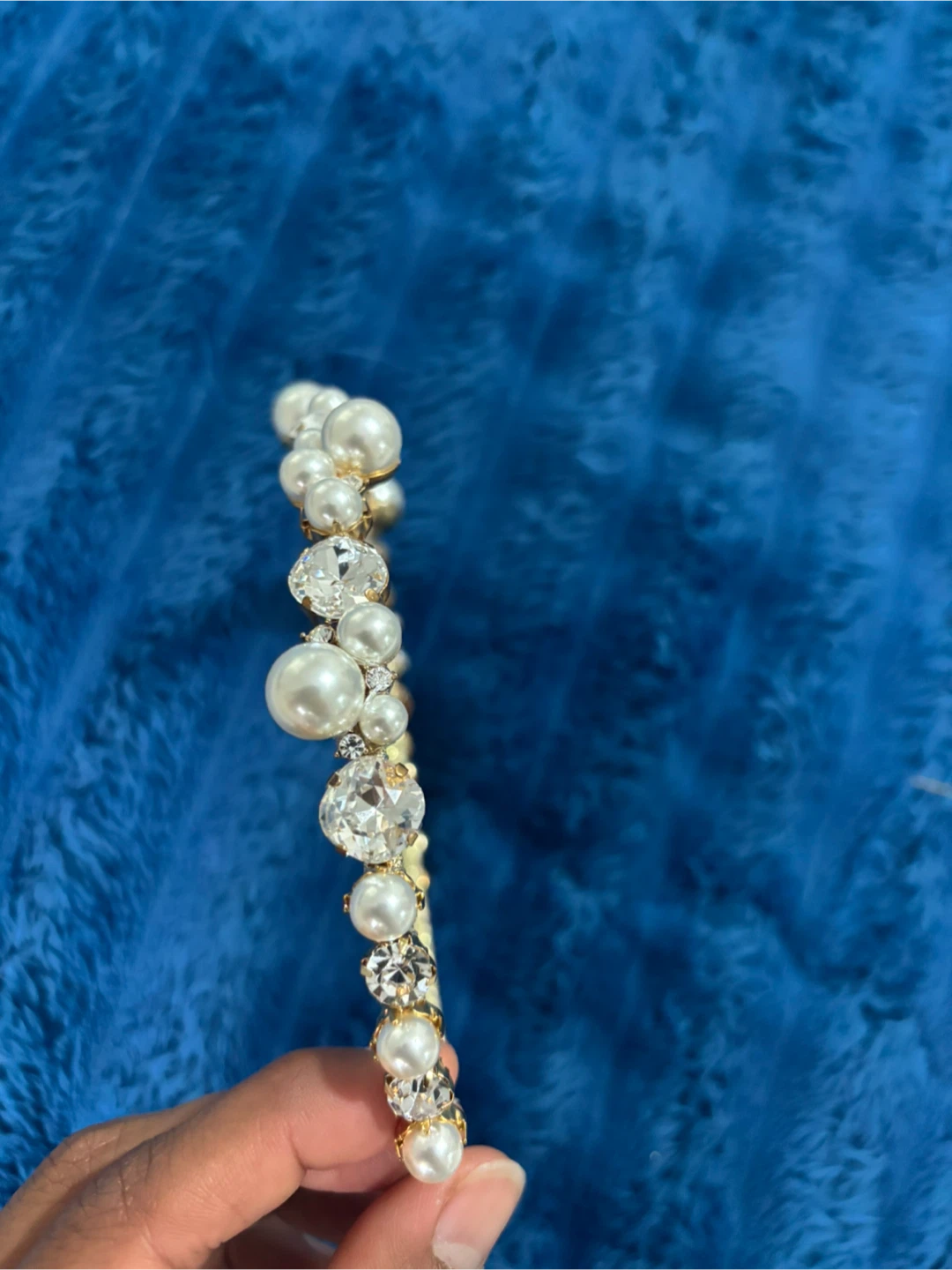 Pearl and Rhinestone Headband - photo 3