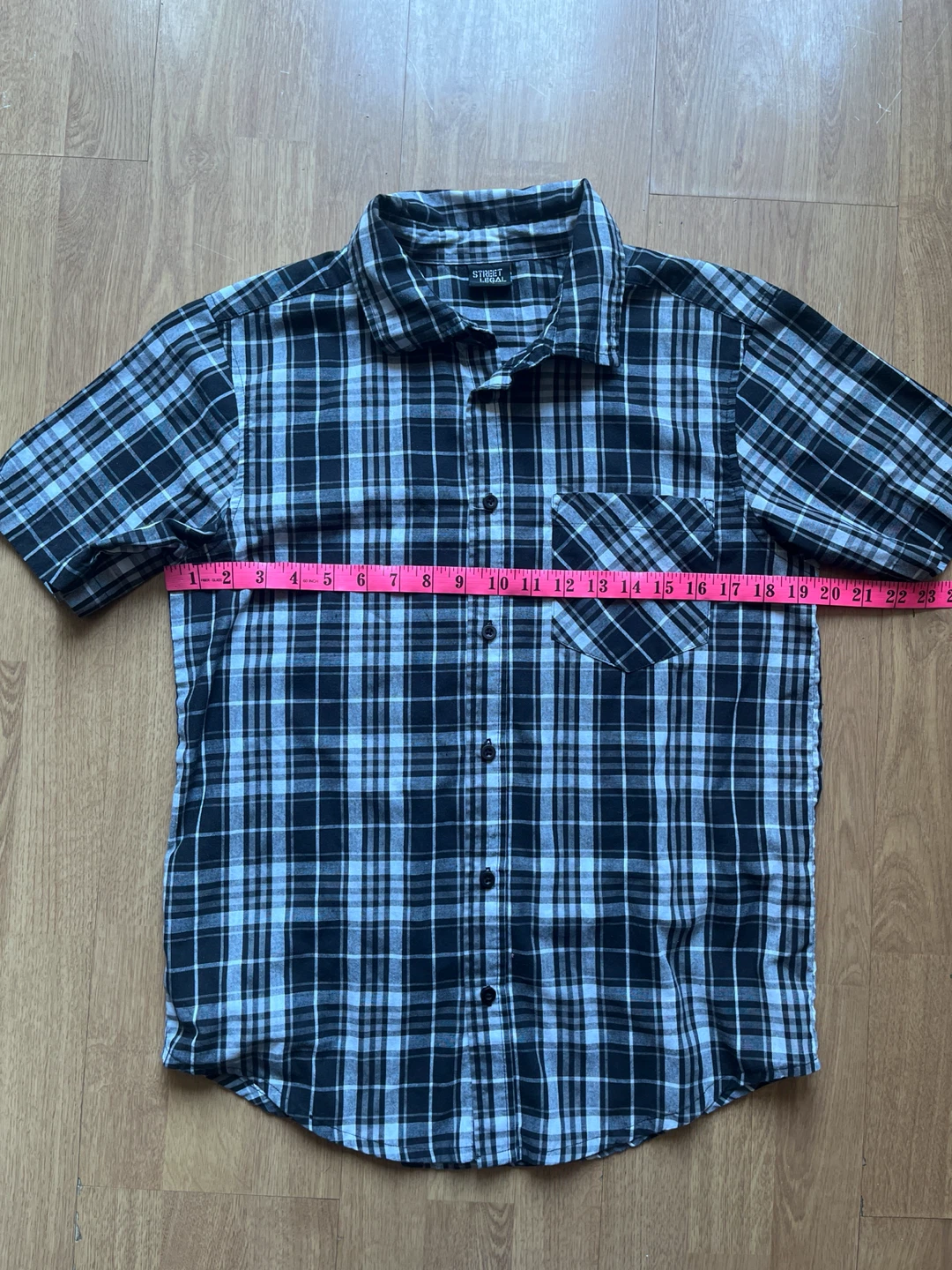 Street Legal Plaid Short Sleeve Shirt - men’s small - photo 4