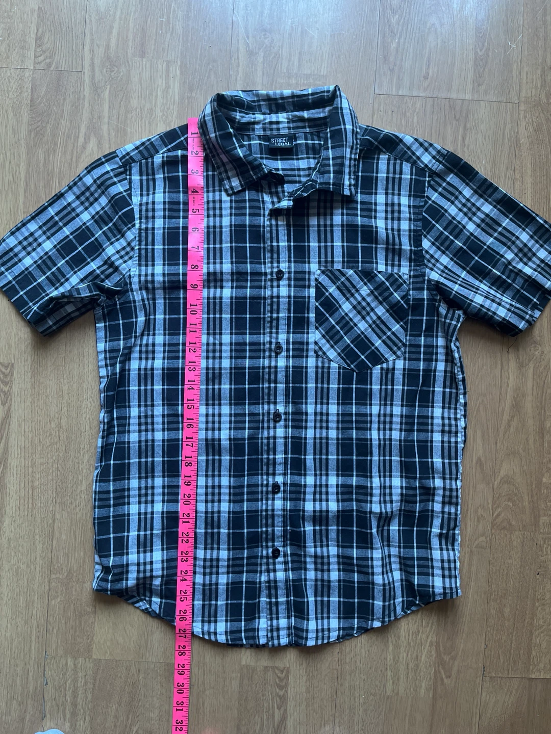 Street Legal Plaid Short Sleeve Shirt - men’s small - photo 5