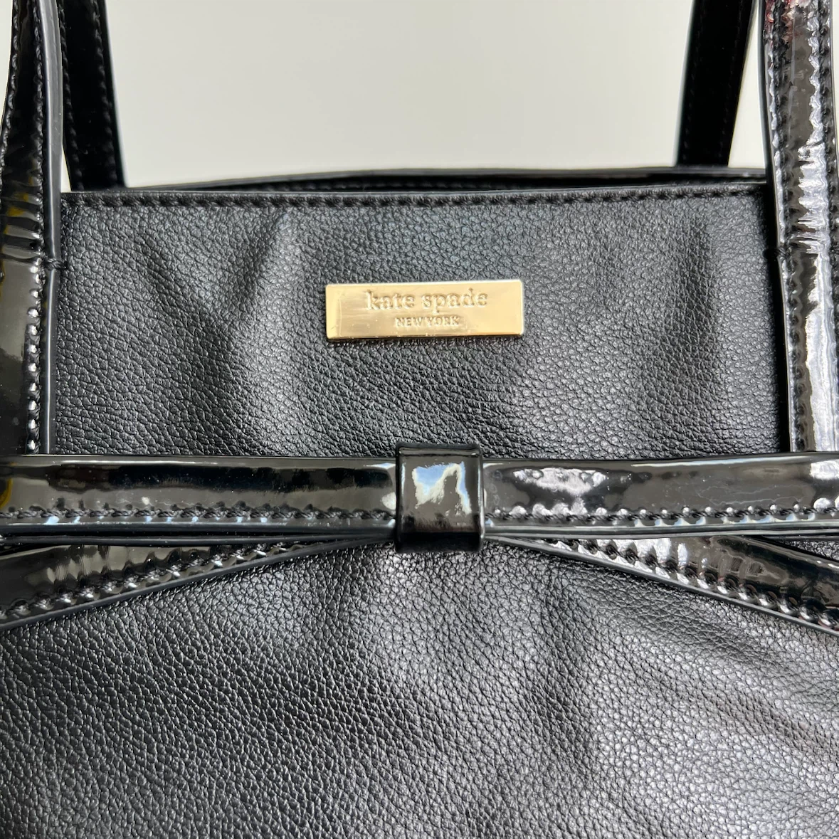 Kate Spade Bow Helena Black Leather Shoulder Bag / Satchel - photo 2