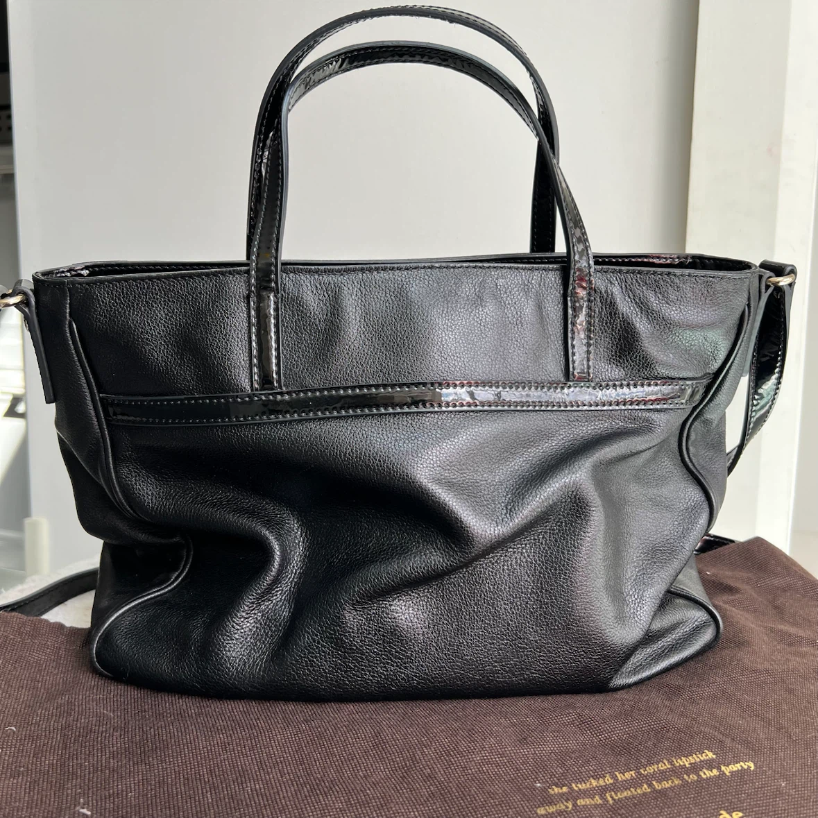Kate Spade Bow Helena Black Leather Shoulder Bag / Satchel - photo 3