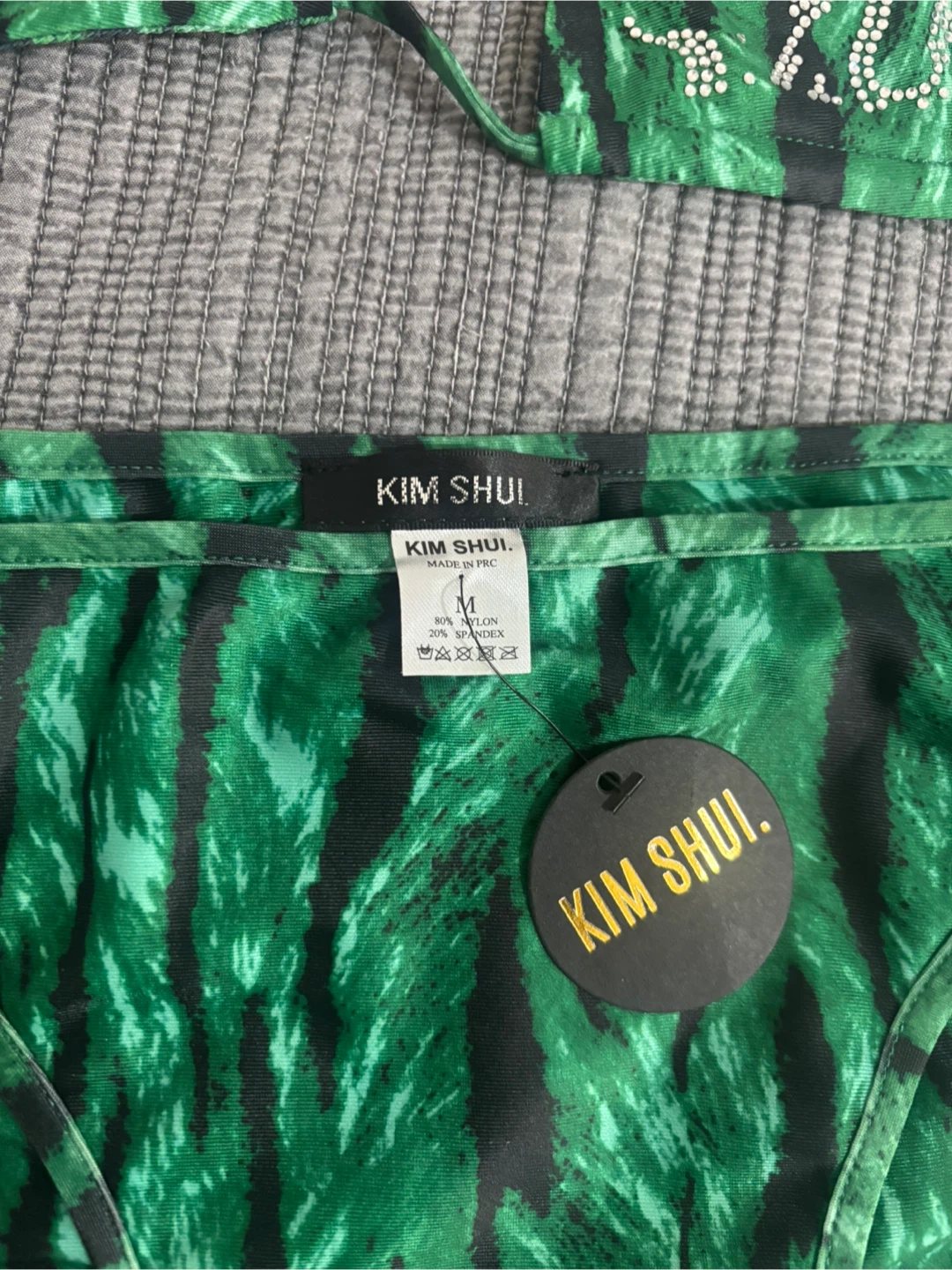 Kim Shui Green Tiger Print Bikini M - photo 2