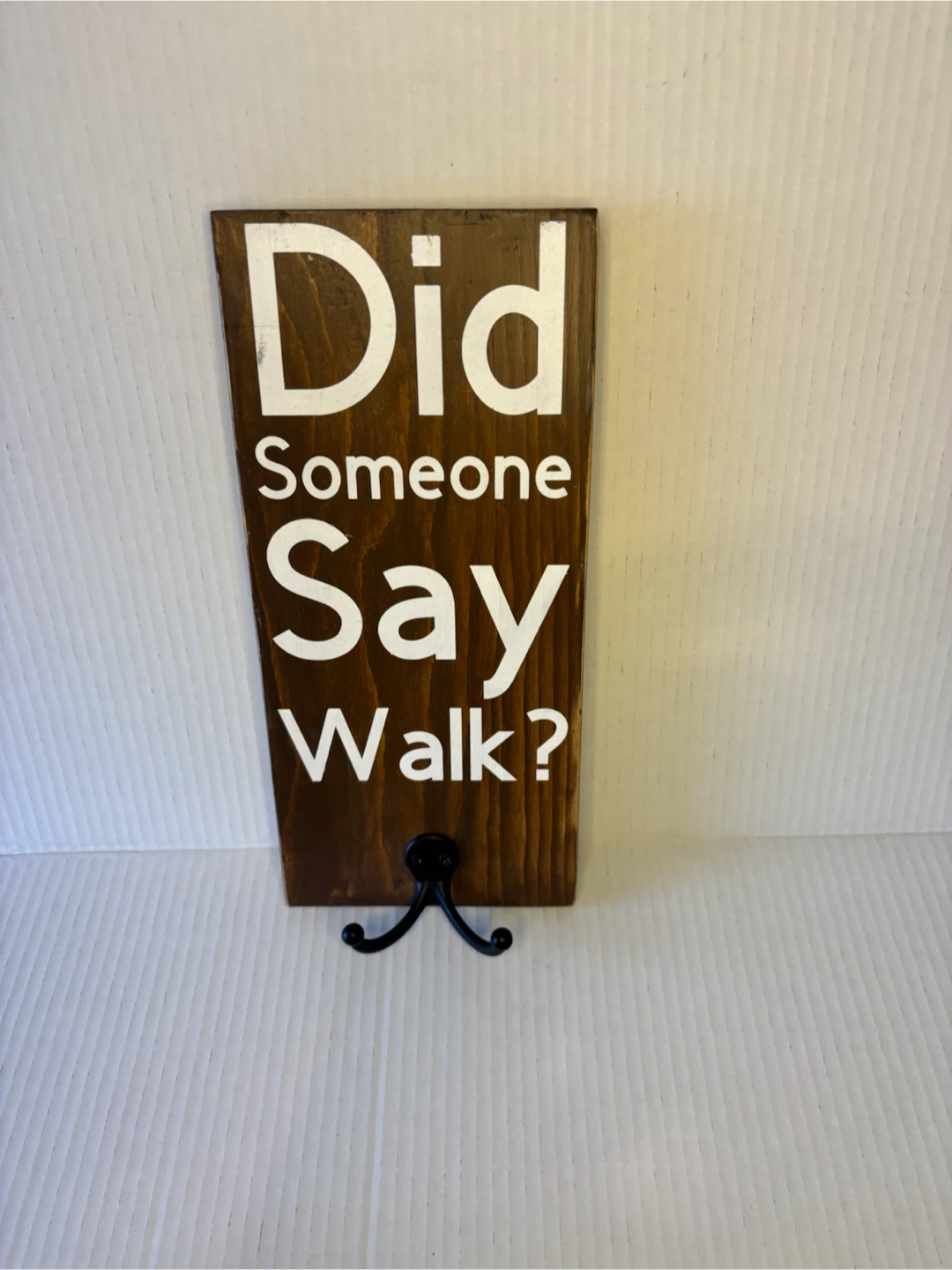 Wooden Dog Sign with Hooks - photo 2