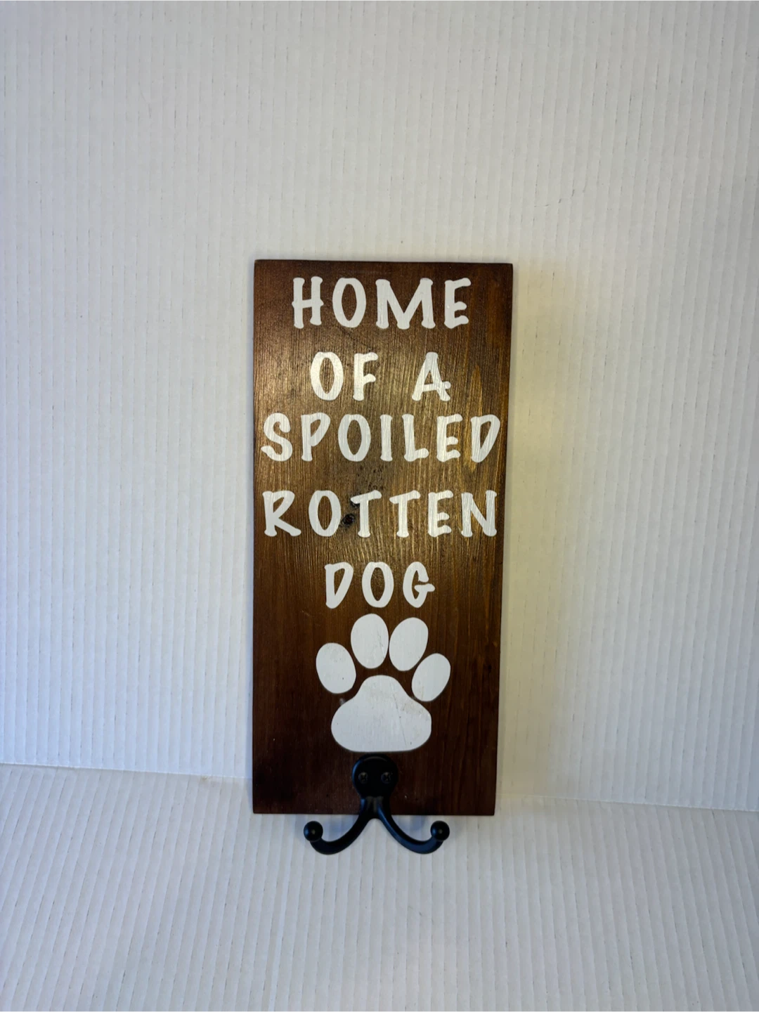 Wooden Dog Sign with Hooks - photo 4