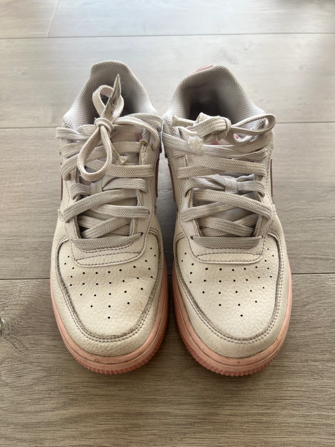 Nike Air Force 1 Low Women's Sneakers White/Pink - photo 2